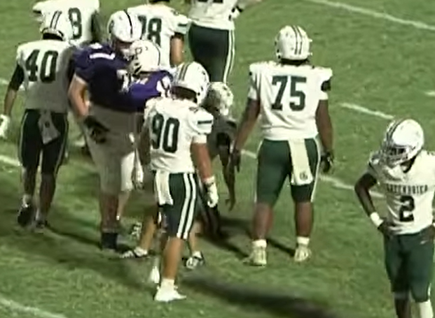 Greenbrier and Portland players lined up during the game